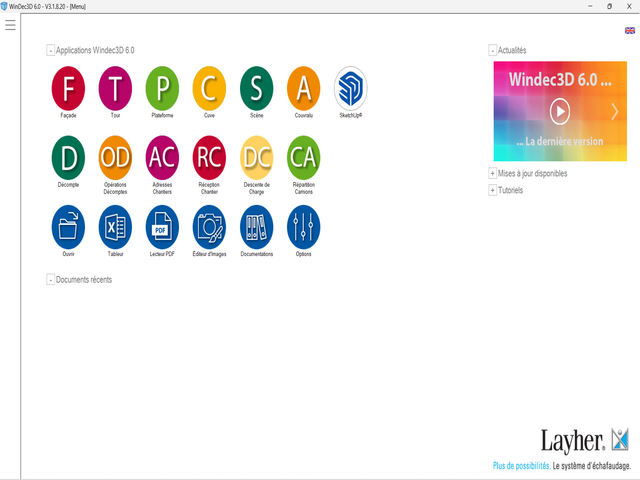 logiciel echaffaudage